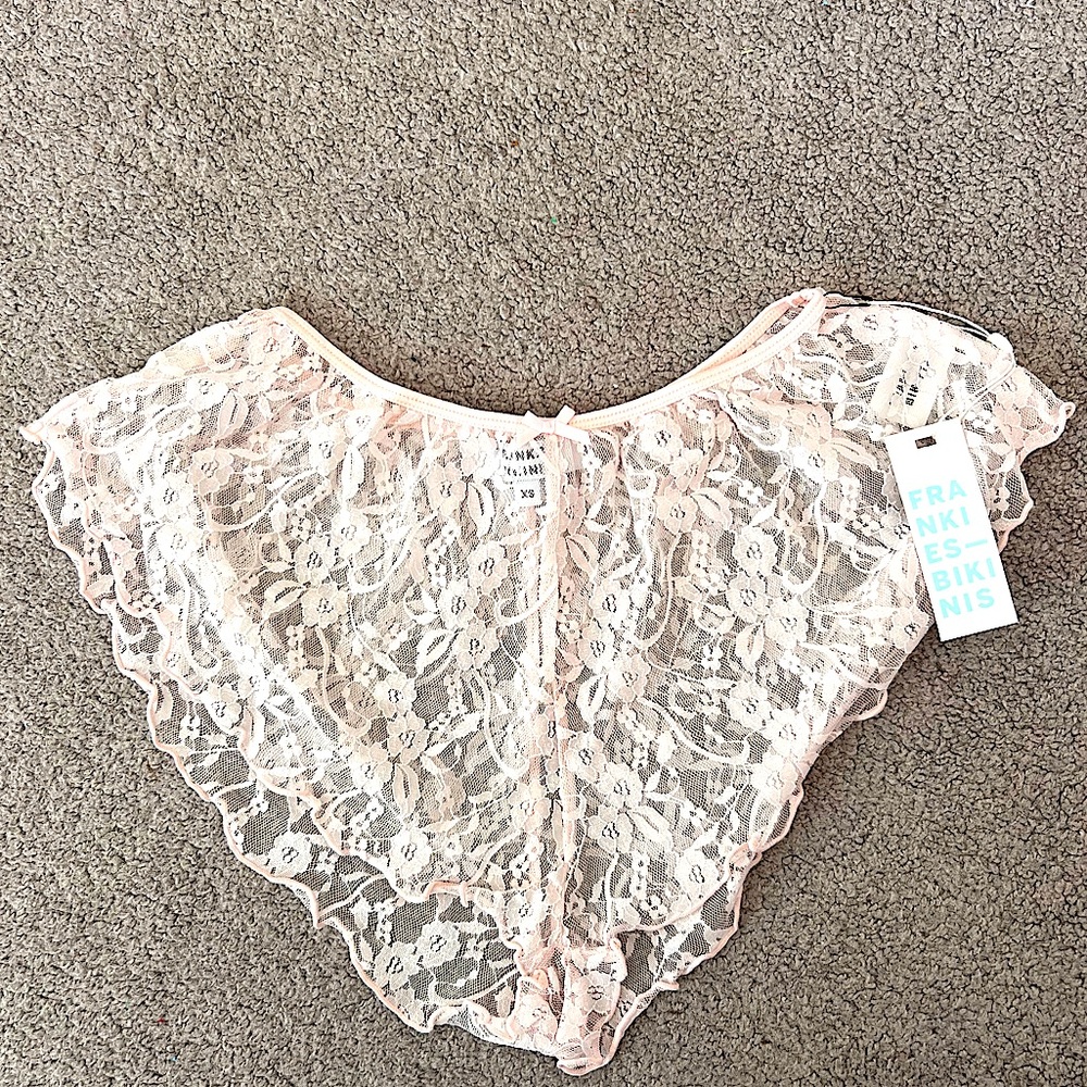 BRAND NWT FRANKIES BIKINIS LACE MINI SHORT! 🎀🩰💗
